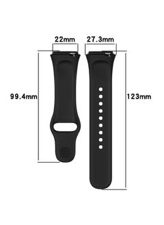 Generic Stylish High Quality Replacement Strap For Xiaomi Redmi Watch 3 Active/Redmi Watch 3 Lite Black  - Image 5