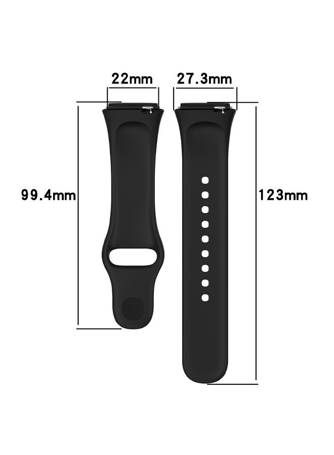Stylish High Quality Replacement Strap For Xiaomi Redmi Watch 3 Active/Redmi Watch 3 Lite Black  - Image 5
