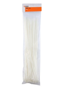 BMB tools White Cable Tie 100 Pieces 4mmx100mm | Cord Management| Cable Ties| Cable ties wraps | plastic ties|  Self-Locking Premium  - Image 1