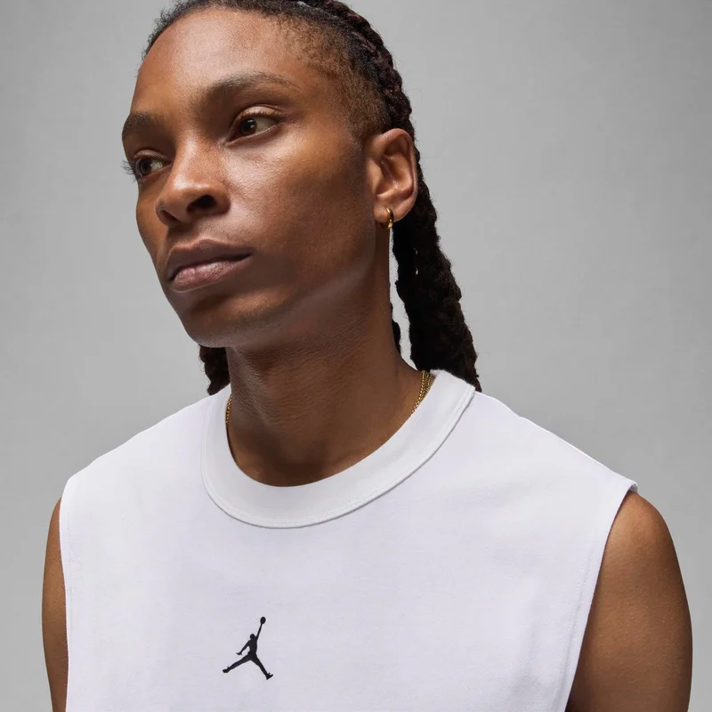 Jordan White Men's Sport Dri-FIT Top for Men | Best Price UAE