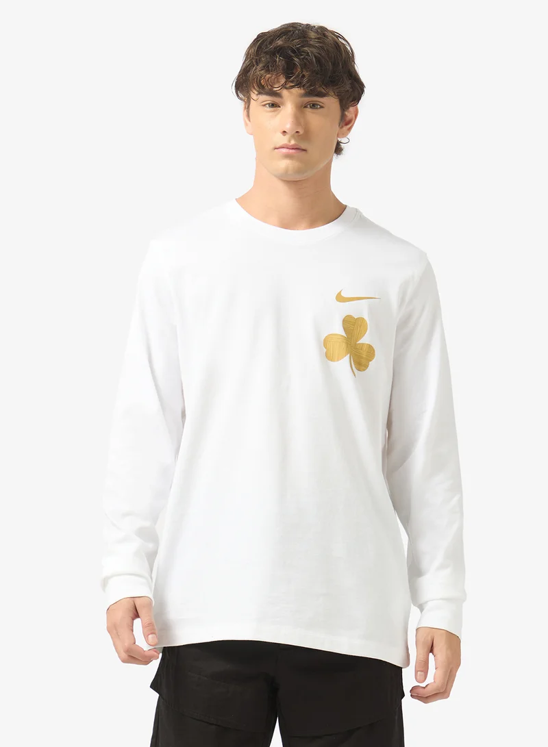 Nba Chicago Bulls Courtside Logo Long Sleeve T-Shirt