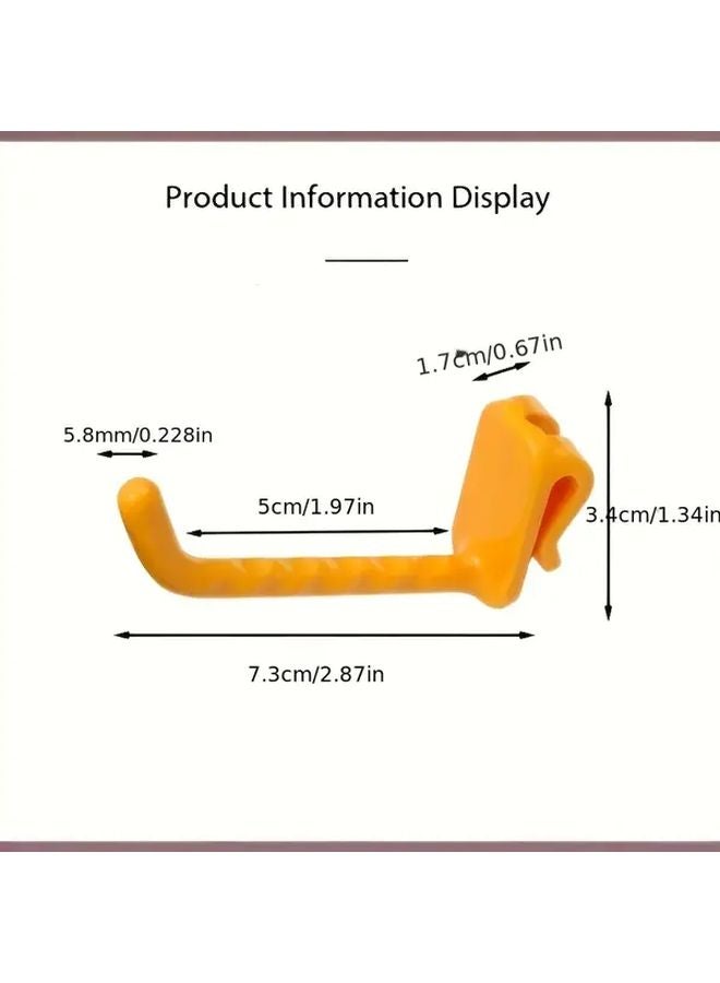 Assorted Color 10pcs Durable Plastic Hooks For Metal Mesh Panels Heavy Duty - Image 4