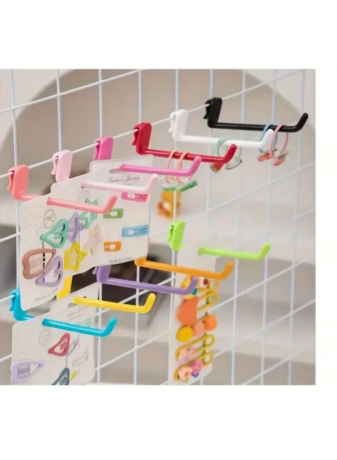 Assorted Color 10pcs Durable Plastic Hooks For Metal Mesh Panels Heavy Duty - Image 2