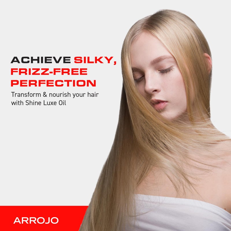 Arrojo Shine Luxe Hair Oil, 1.7 fl oz - Cruelty-Free, Paraben-Free Sulfate-Free Leave-In Oil with Vitamin B5, Jojoba & Sweet Almond â€“ Intense Hydration & Heat Protectant for All Hair Types - Image 5