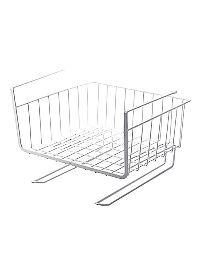 Under Shelf Organizer Basket White 8x11x10inch  - Image 1