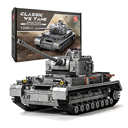 DAHONPA Panzer Tank Army Building Block1328 PCSWW2 Military Historical Collection Model with Soldier FiguresToys Gifts for Kid and Adult - Image 1