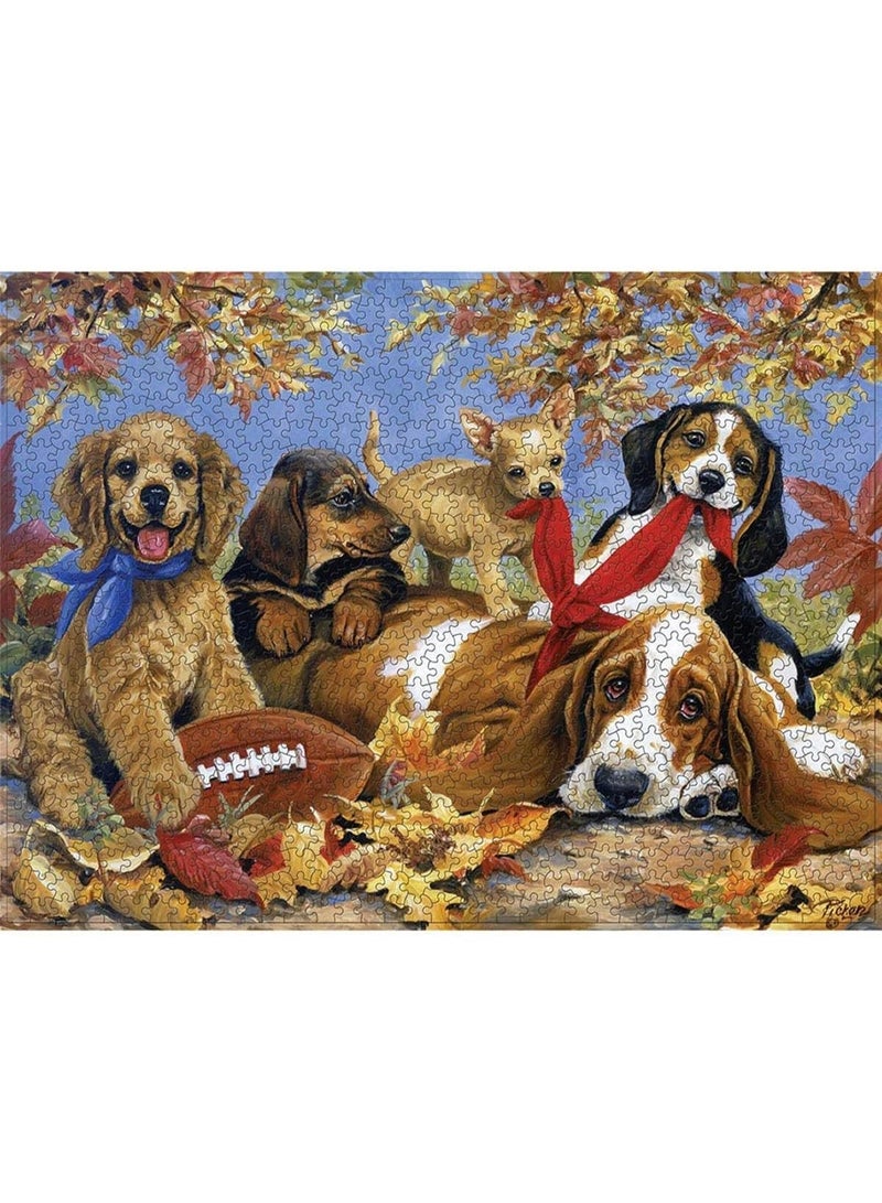 KASTWAVE Jigsaw Puzzle, Animal Educational Puzzle Adult Decompression Children Puzzles 1000 Pcs for Game Toy Gift Home Decoration, Dog Cat Pattern, 70 x 50 cm - Image 2