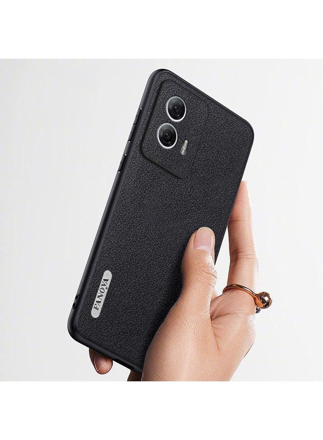 عام متوافق مع جراب موتورولا إدج 50 فيوجن، حماية حواف ناعمة من TPU، جراب مقاوم للصدمات مع ملمس جلدي لإدج 50 فيوجن. - Image 2