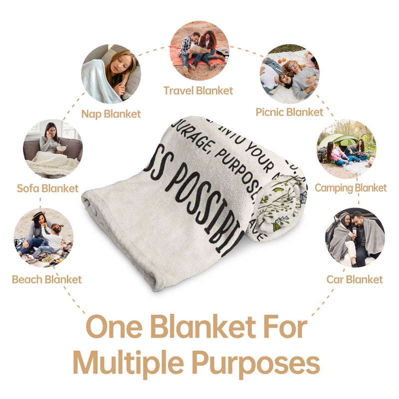Afterprints 40th Birthday Gifts Women, Chapter 40 Blanket Gift for Her, 40 Year Old Birthday Gifts for Women, Friend, Sister, Mom, 1986 Bday Gift, Turning 40 Throw Blankets 50'' x 60'' - Image 5