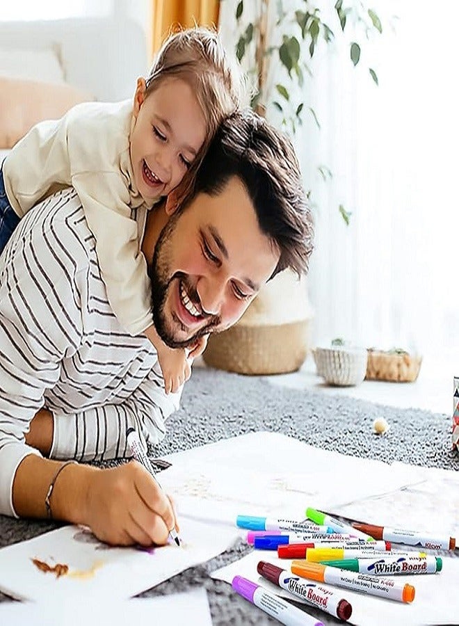 Marker pens with floating magic water ink crayon crayon can float in water for drawing and coloring Games for boys and girls toddlers 3 years old 11piece - Image 2