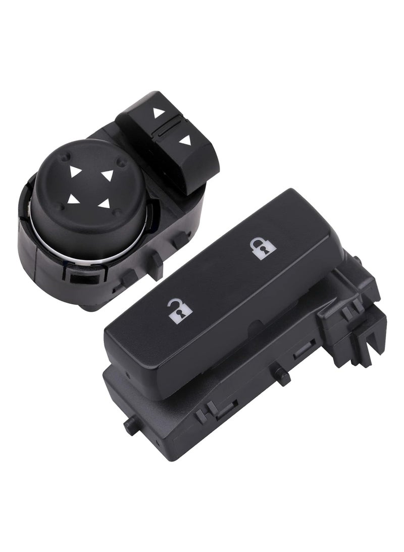 Starwell Window Control Switch Button & Front Driver Side Door Lock Switch & Mirror Switch Compatible with Chevrolet Silverado/GMC Sierra 1500 2500 HD 3500 HD 2007-2013 - Image 2