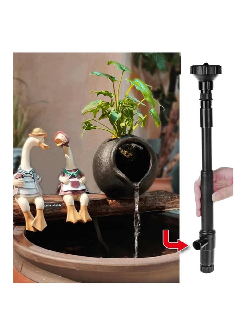 ايكانبو مجموعة فوهات مضخة النافورة مجموعة رأس رش الفطر صمام تحويل أسود مجموعة نافورة البركة لمضخات البركة - مجموعة فوهات نافورة المياه الغاطسة، 25 مم و 20 مم - Image 5