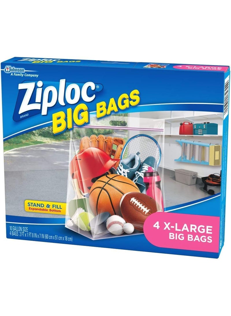 Ziploc Ziploc Stand and Fill Big Bags XL Big Bags 4 Count Pack of 2  - Image 4