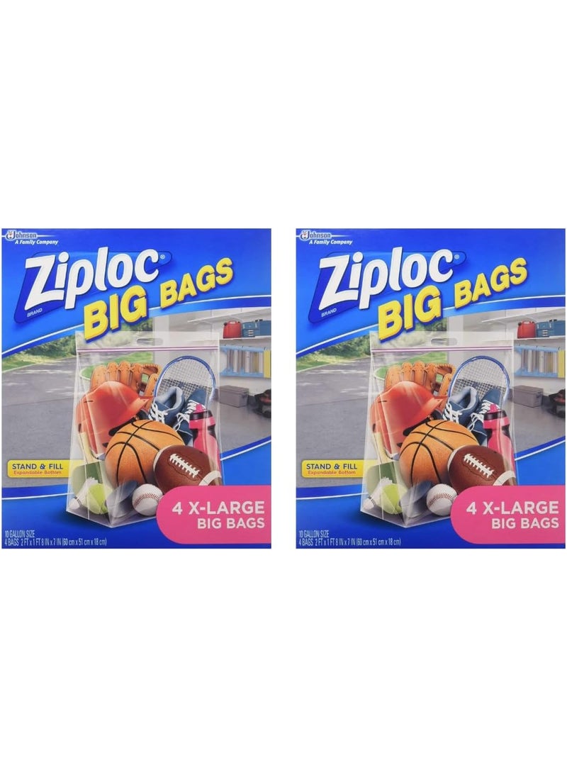 Ziploc Ziploc Stand and Fill Big Bags XL Big Bags 4 Count Pack of 2  - Image 1