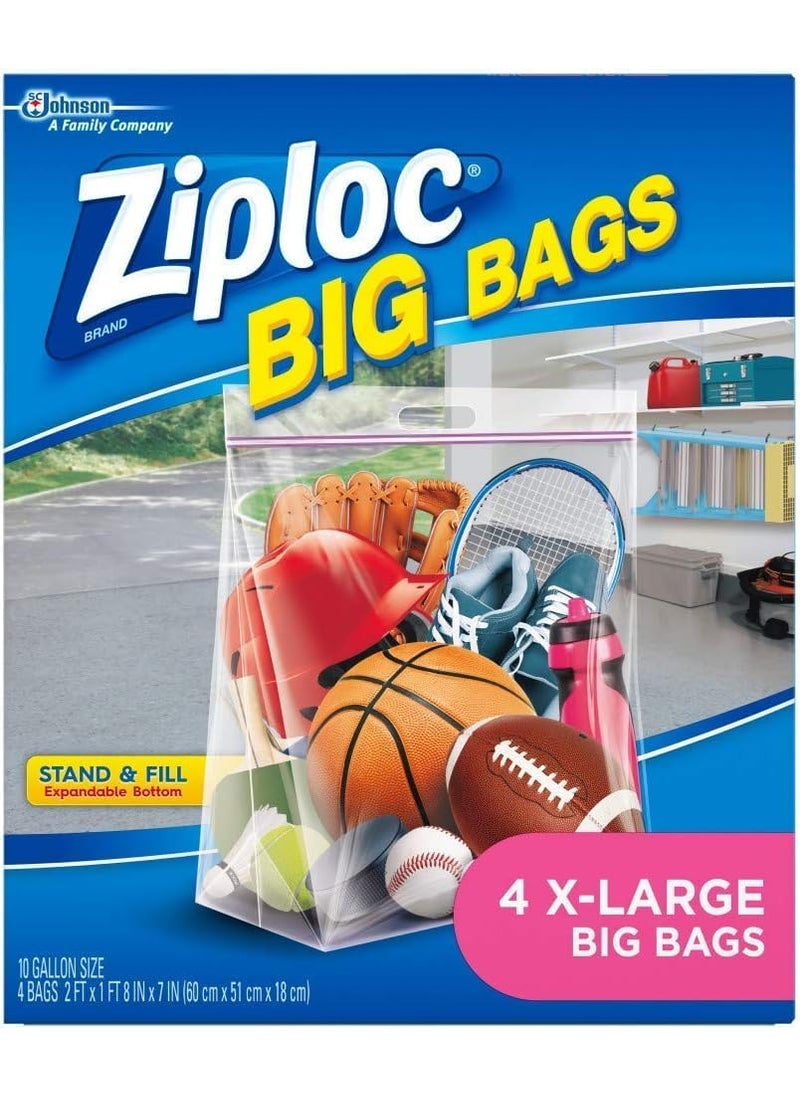 Ziploc Ziploc Stand and Fill Big Bags XL Big Bags 4 Count Pack of 2  - Image 2