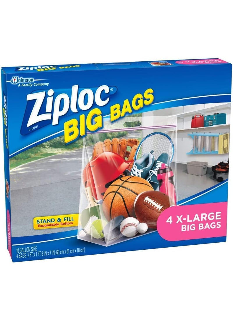Ziploc Ziploc Stand and Fill Big Bags XL Big Bags 4 Count Pack of 2  - Image 3