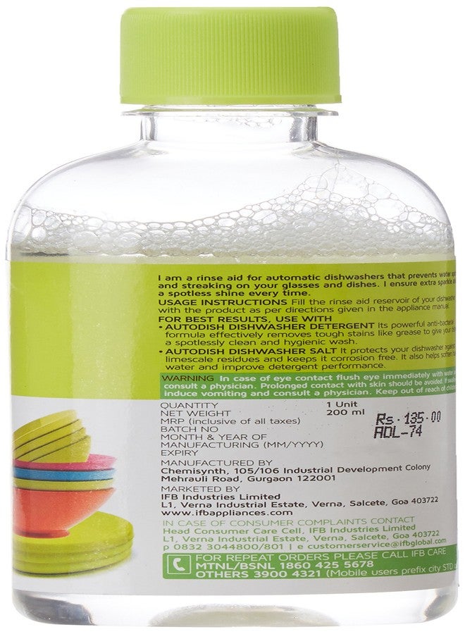 IFB Essentials Autodish Rinse Aid - 200 ml - Image 2