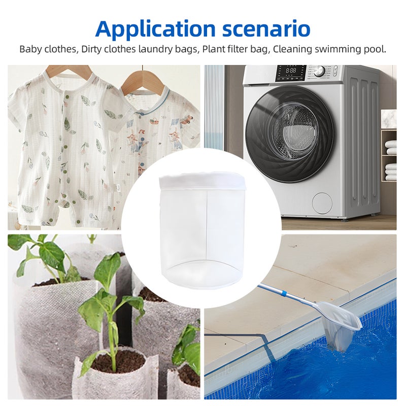 Mesh Bags: 5 Gallon Nylon Fabric With 190μm/220μm Filter Holes - Durable Double Stitching, Foldable & Portable Multifunctional Bags For Laundry, Travel, Aquarium Filtration - Image 5
