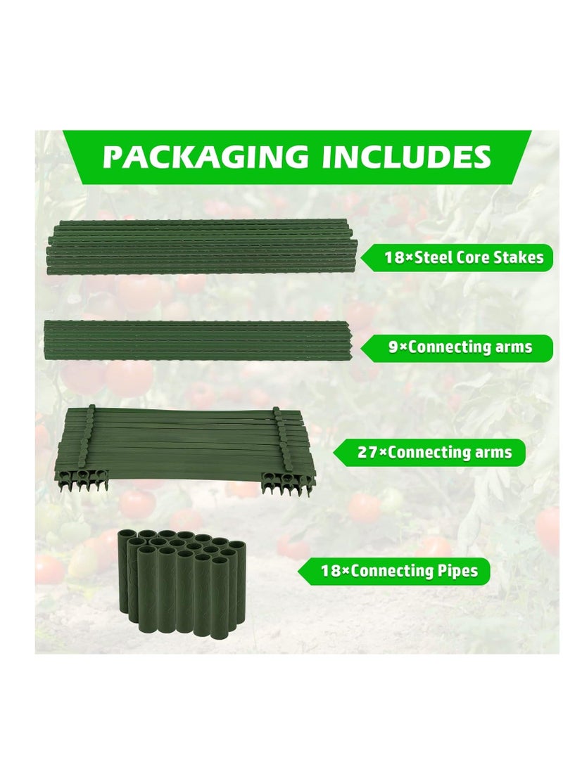 Generic Tomato Cage, Premium Tomatoes Plant Stakes Support Cages Trellis for Garden and Pots, Multi-Functional Climbing Vegetables Cages Trellis, 51 inches, 3 Pcs  - Image 4