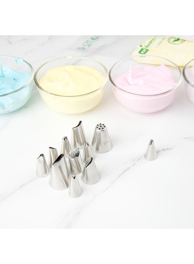 Restaurantware Pastry Tek Leaf Icing Tip, 1 Reusable Piping Tip - #74, Dent-Resistant, Stainless Steel Decorating Cake Tip, Dishwasher-Safe, Decorate Cupcakes, Cakes, or Cookies - Image 5