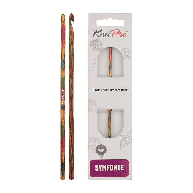 KnitPro Symfonie Single Ended Crochet Hook  450mm