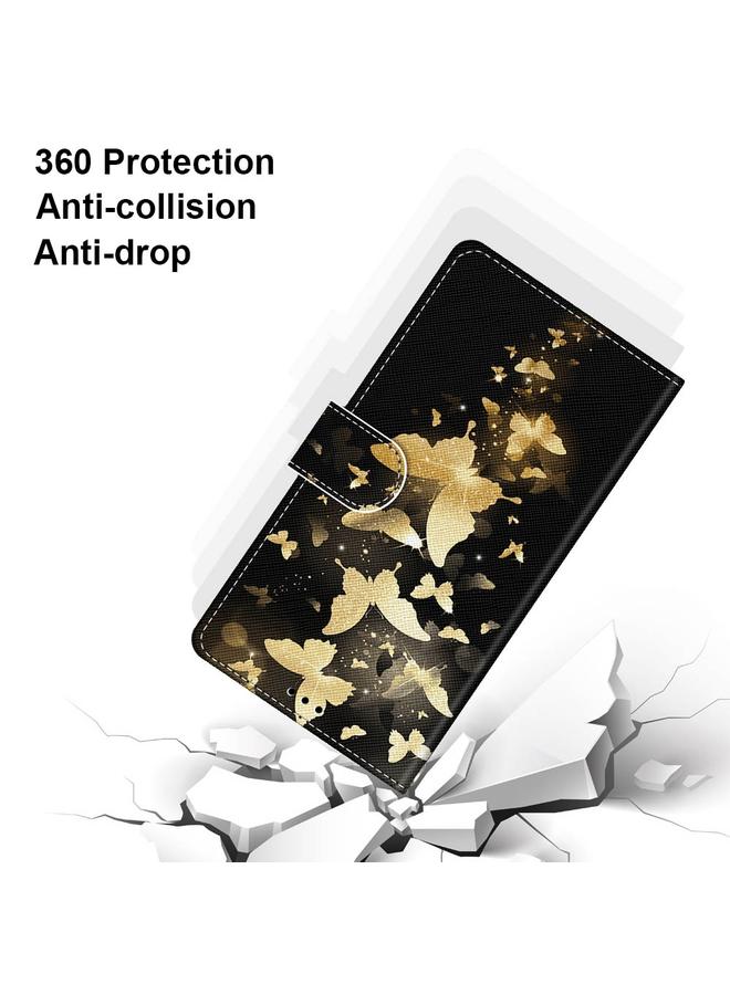 اس-توب جراب لهاتف Samsung Galaxy F62 / M62، جراب جلدي من البولي يوريثان قابل للطي أفقيًا بتصميم متقاطع ملون مع حامل وفتحات للبطاقات ومحفظة وحبل تعليق - Image 5