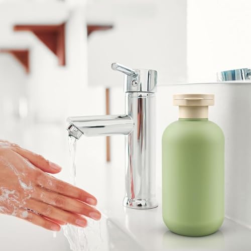PiyuBind Travel Bottles Set For Toiletries Travel Size Containers Leak Proof Silicone Squeezable Spray Bottles Jars For Women Men, For Shampoo Lotion Body Wash (300ml - Green (2)) - Image 5