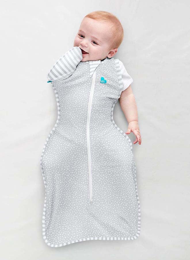 لاف تو دريم "حقيبة التقميط UP T/Bag من الخيزران الأصلي بنقشة النقاط الرمادية" - Image 1