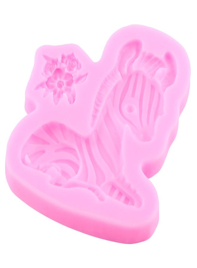 Mujiang Jungle Safari Animal Cake Mold Lion Elephant Silicone Mold Giraffe Zebra Hippo Fondant Molds For Cake Decorating Cupcake Topper Chocolate Candy Polymer Clay Gum Paste Set Of 5 - Image 3