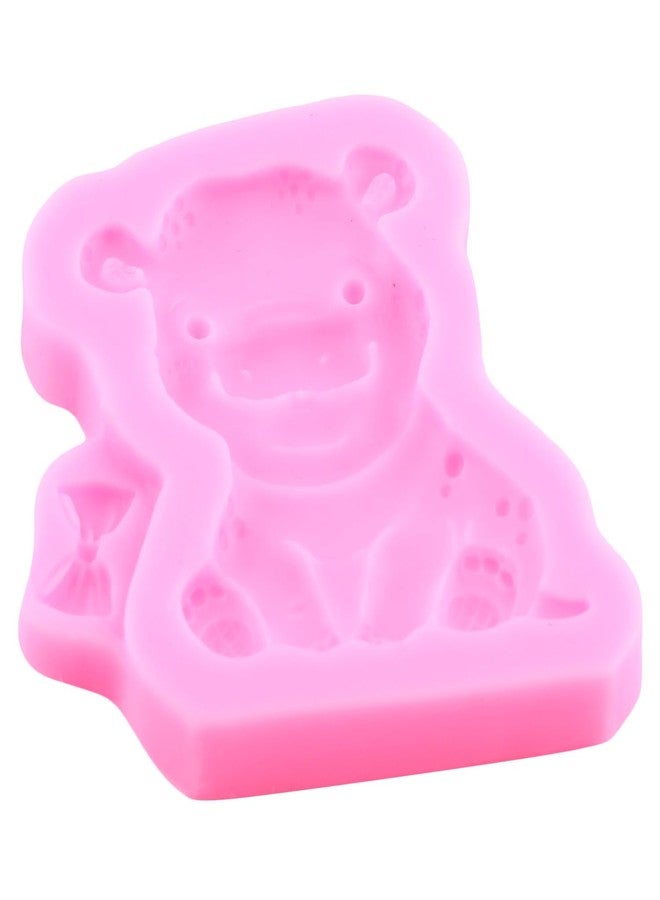Mujiang Jungle Safari Animal Cake Mold Lion Elephant Silicone Mold Giraffe Zebra Hippo Fondant Molds For Cake Decorating Cupcake Topper Chocolate Candy Polymer Clay Gum Paste Set Of 5 - Image 4