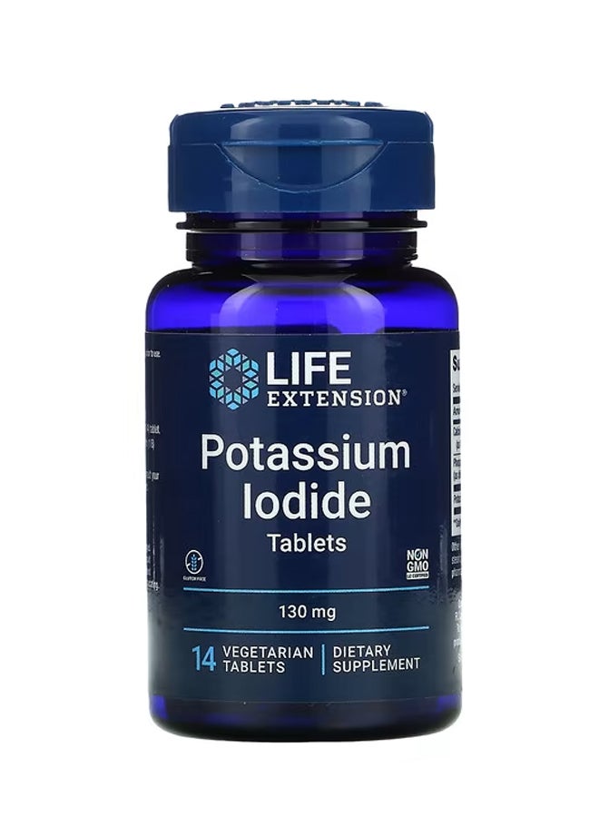 Potassium Iodide Tablets 130 mg 14 Vegetarian Tablets
