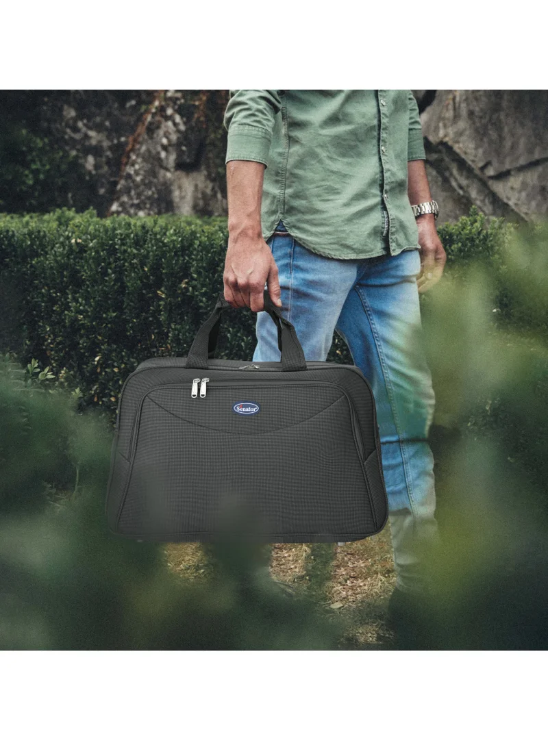 سيناتور Travel Duffle Bag for Unisex Lightweight Nylon Bag Multi Pocket Water & Scratch Resistant Adjustable Shoulder Strap Weekend Bag Convenient Carry On Luggage for Camping Training 42L Green EA218