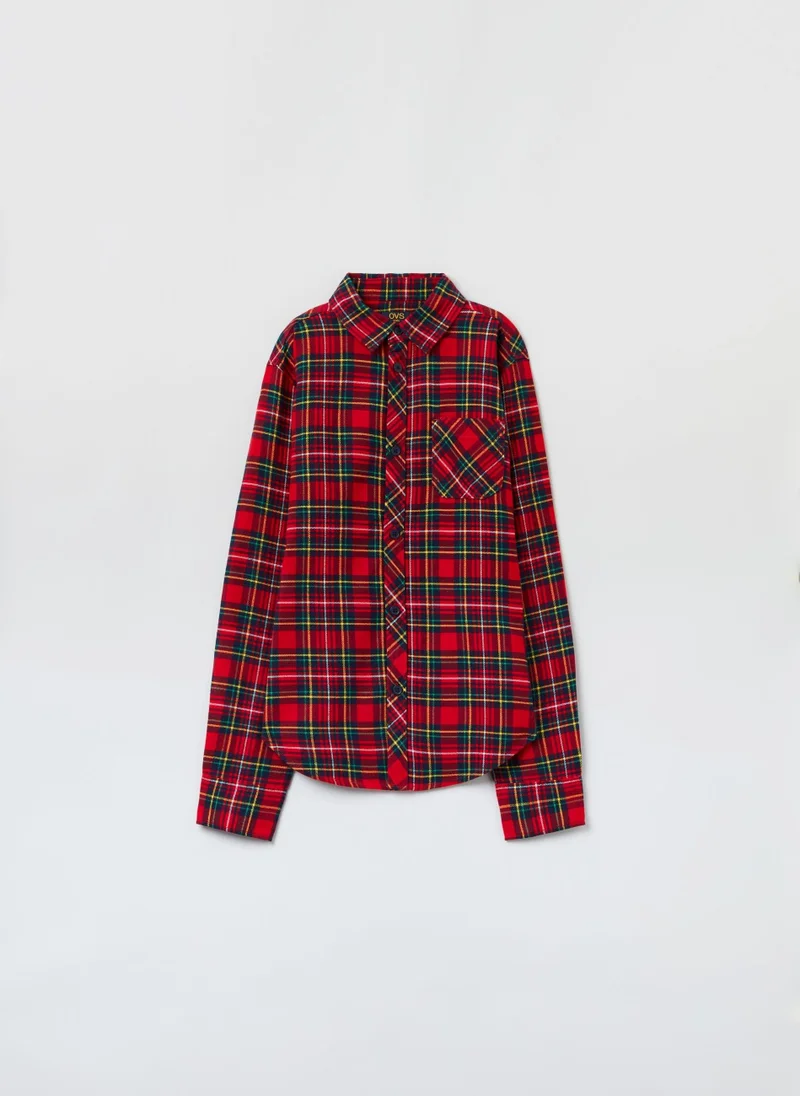Ovs Ovs Boys Tartan Check Shirt