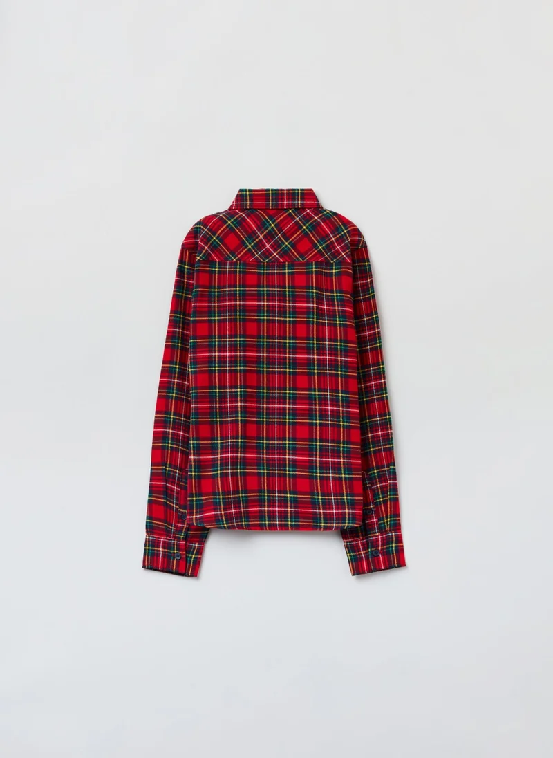 Ovs Ovs Boys Tartan Check Shirt