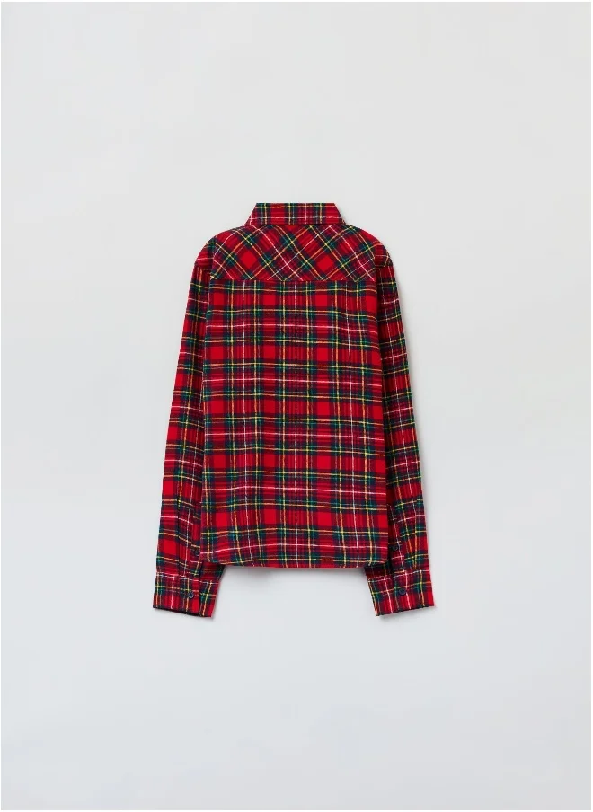 او في اس Ovs Boys Tartan Check Shirt