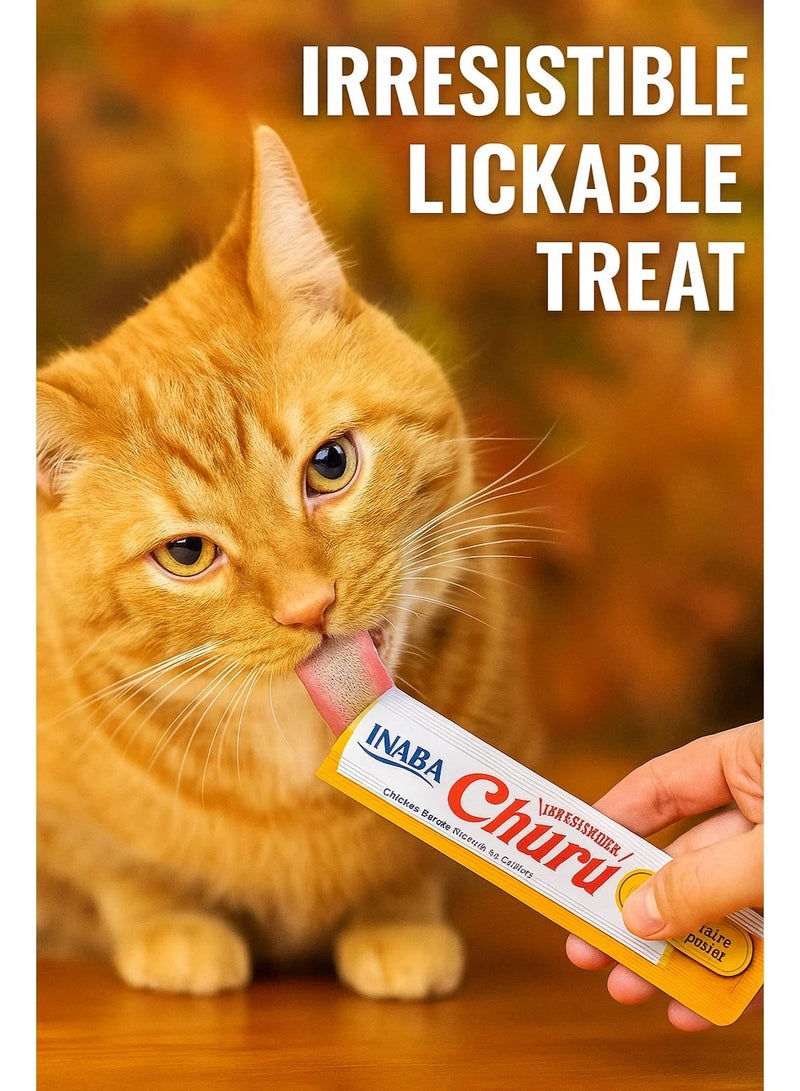 INABA 5 packs Cat Treats – Chicken Recipe (5 pcs × 14g) - Image 2