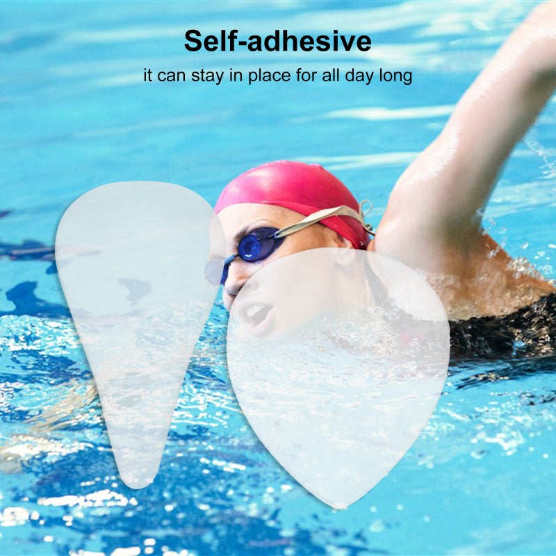 Camel Toe Pad Silicone Camel Toe Concealer Reusable Invisible Adhesive for Women Swimwear Waterproof Swimming Cover Pad 2 Pack - Image 2