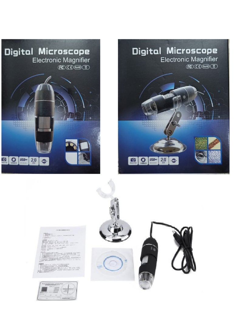 ماركة غير محددة مجهر رقمي USB- مايكروسكوب رقمية 1000x مع حامل  - Image 1