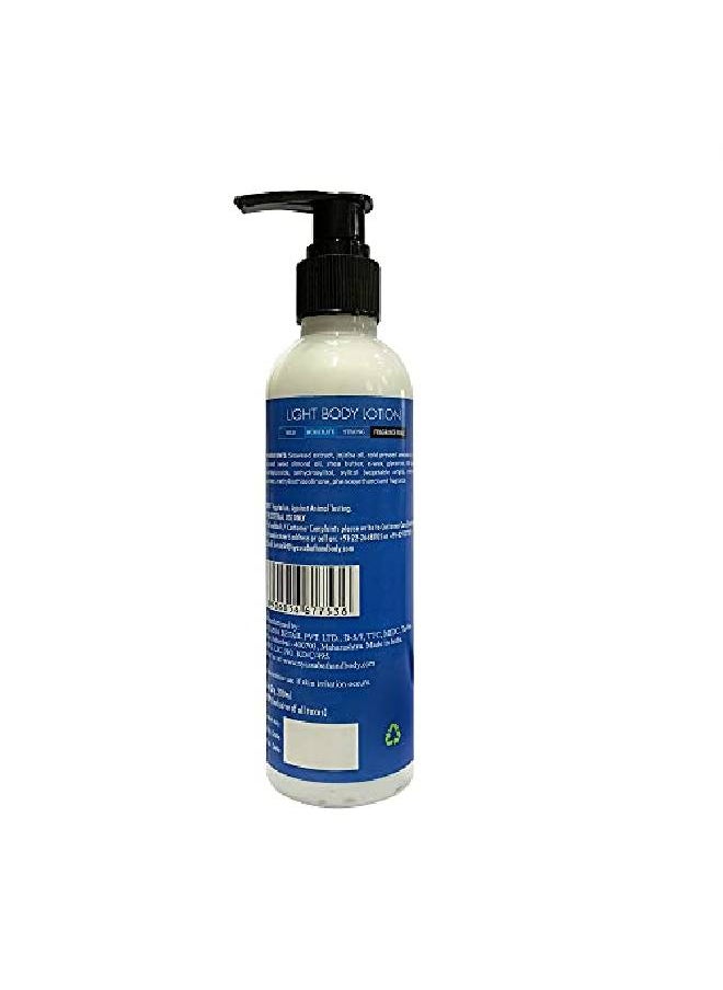 Nyassa Under The Ocean Light Body Lotion with Seaweed extract Jojoba oil Cold pressed avocado oil Sweet almond oil Shea butter. No ParabensSulphates Silicons. Vegetarian. Cruelty free. (200ml)  - Image 3