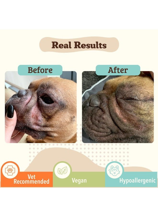 Natural Dog Company - Wrinkle Balm for Dog Wrinkles (0.15 oz) All-Natural, Lick-Safe Dog Lotion for Dry Itchy Skin, French Bulldog Skin Care, Moisturizes & Cleans Wrinkle Folds, Plant-Based, Made in USA - Image 1