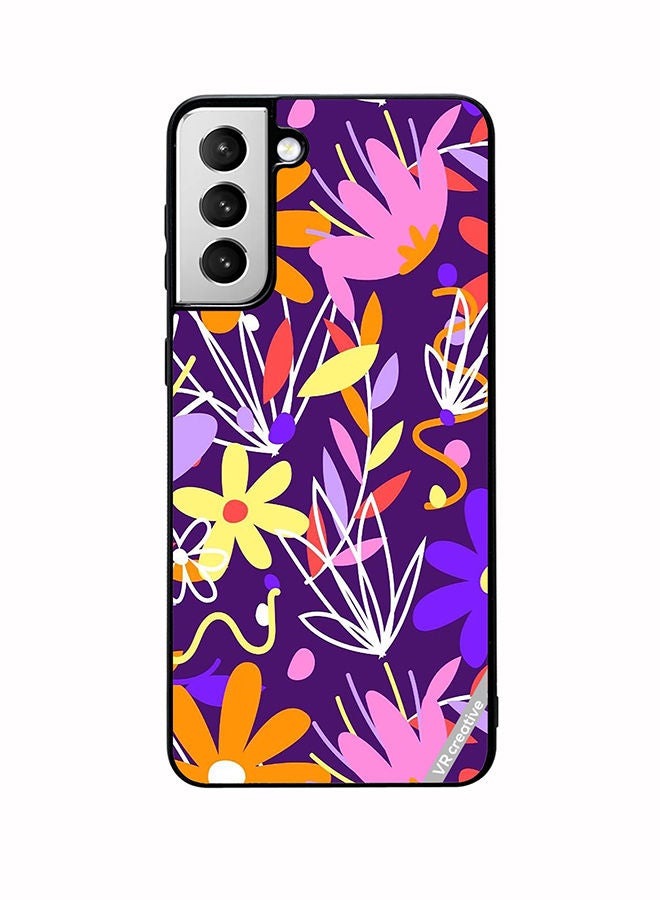 VR CREATIVE Protective Case Cover For Samsung Galaxy S22 5G Organic Patterns Collection Design Multicolour - Image 1