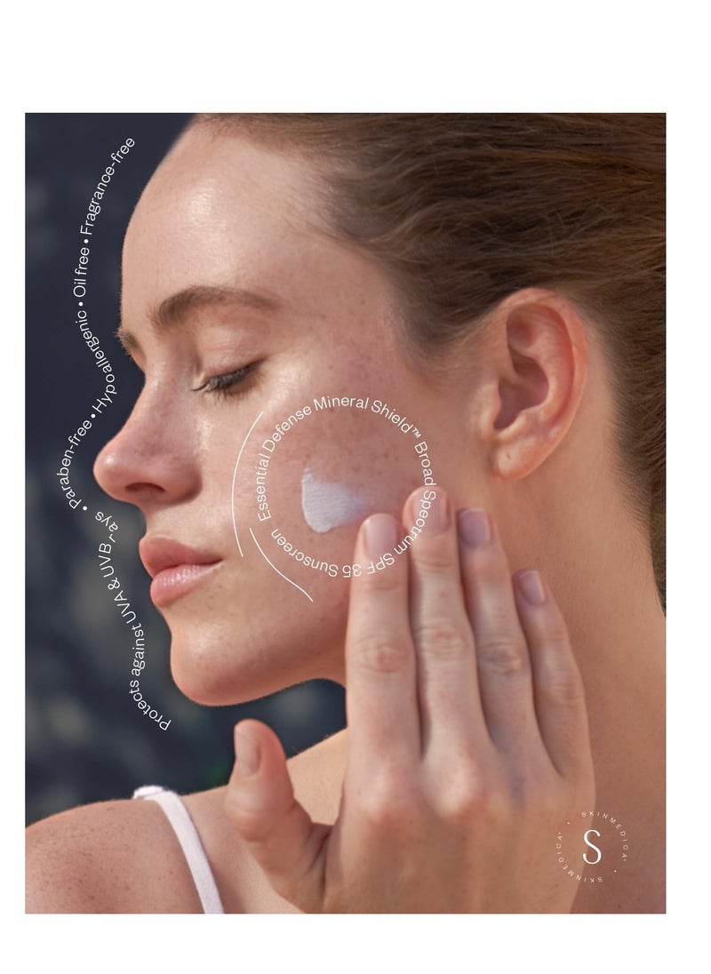 Skinmedica SkinMedica Essential Defense Mineral Shield SPF Sunscreen for Face. This Lightweight, Facial Sunscreen is Ideal for Oily and/or Combination Skin, 1.85 Oz  - Image 4
