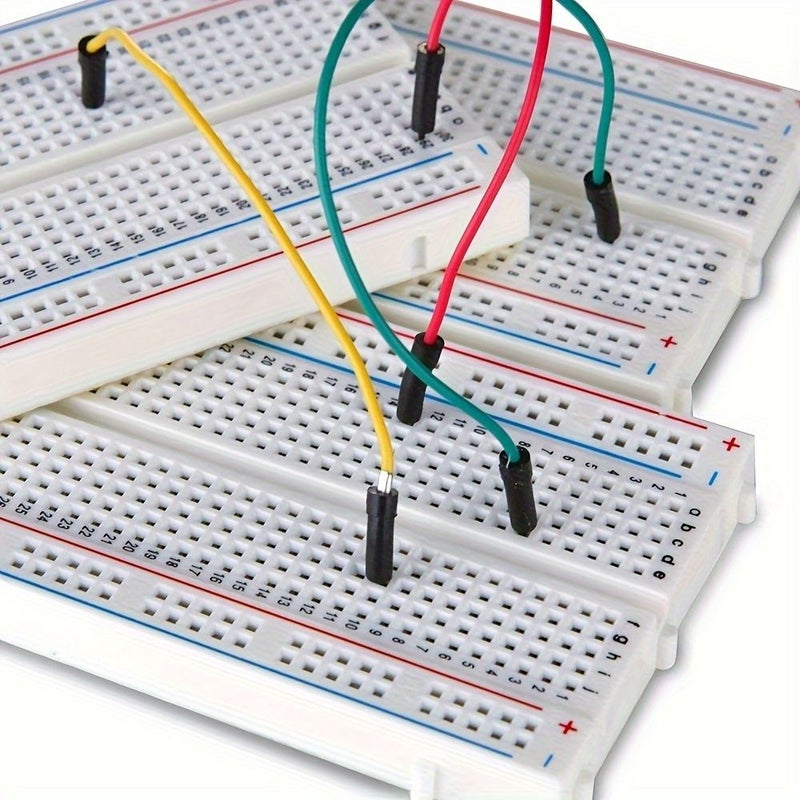 لون متعدد من أطقم لوحات التجارب 830 400 170 نقطة MB 102 مناسبة لـ Raspberry Pi ESP32 STM32 تصميم الدوائر والنماذج الأولية لصنع سيارات ذكية روبوتية لمشاريع الهواة الطلابية 3 قطع لوح تجارب 400 ثقب - Image 4