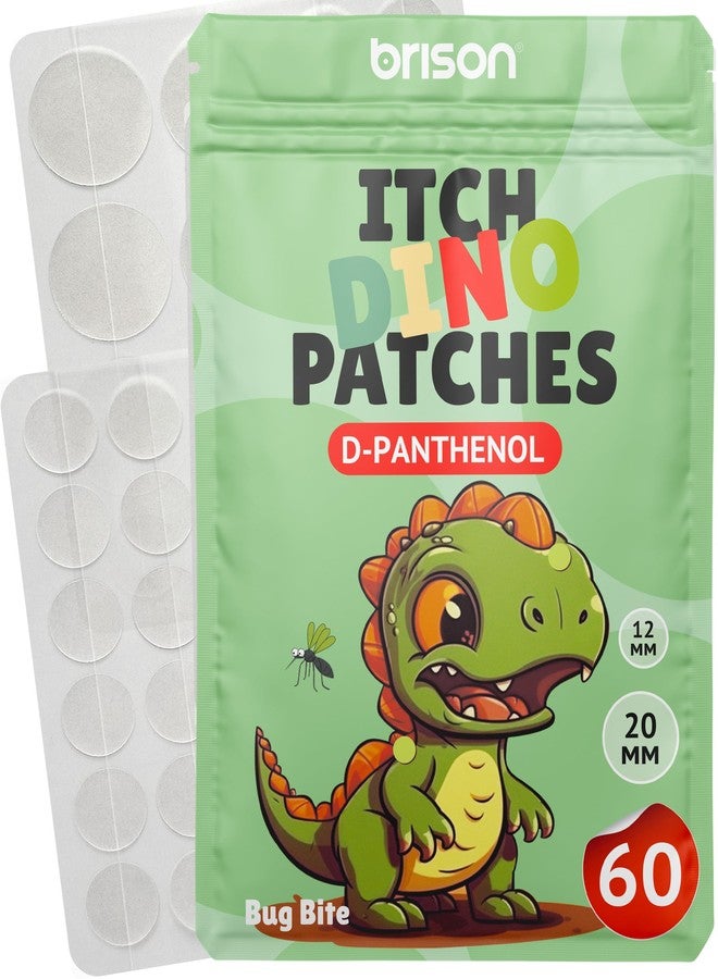 BRISON Itch Relief Patches for Bites & Stings - 60 pcs Aloe - Anti Itch Stickers Natural D-Panthenol Formula Indoor Natural Camping Essentials for Kids Adults - Image 1