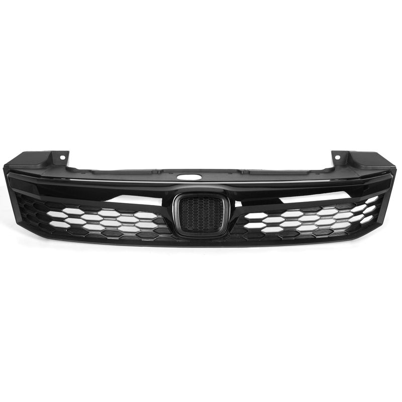 HECASA Front Grille Compatible with 2012 Honda Civic 4 Door Sedan JDM Style Replacement for HO1200206 71121TR0A01 Bumper Grill PlasticABS Black - Image 3