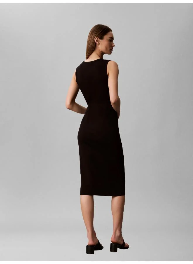كالفن كلاين جينز Ribbed Sleeveless Maxi Bodycon Dress