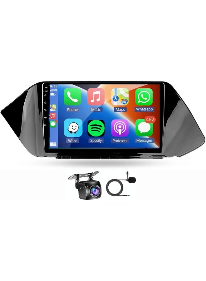 Vierex Fit Hyundai Sonata Car Stereo Sonata Android Screen 2019-2023 With Apple Carplay Android Auto Wireless WiFi DSP FM&AM BT AHD Camera Included Fast Interface QLED (2+32GB Carplay 4CORE) - Image 1