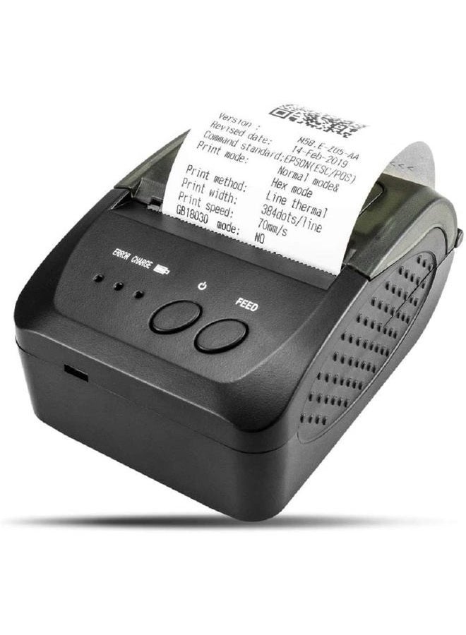 NETUM 58mm Portable Thermal Receipt Printer with Bluetooth 4.0 and USB, Mini Receipt Printer Support ESC/POS for Android/Windows (Strap Included) - Image 1