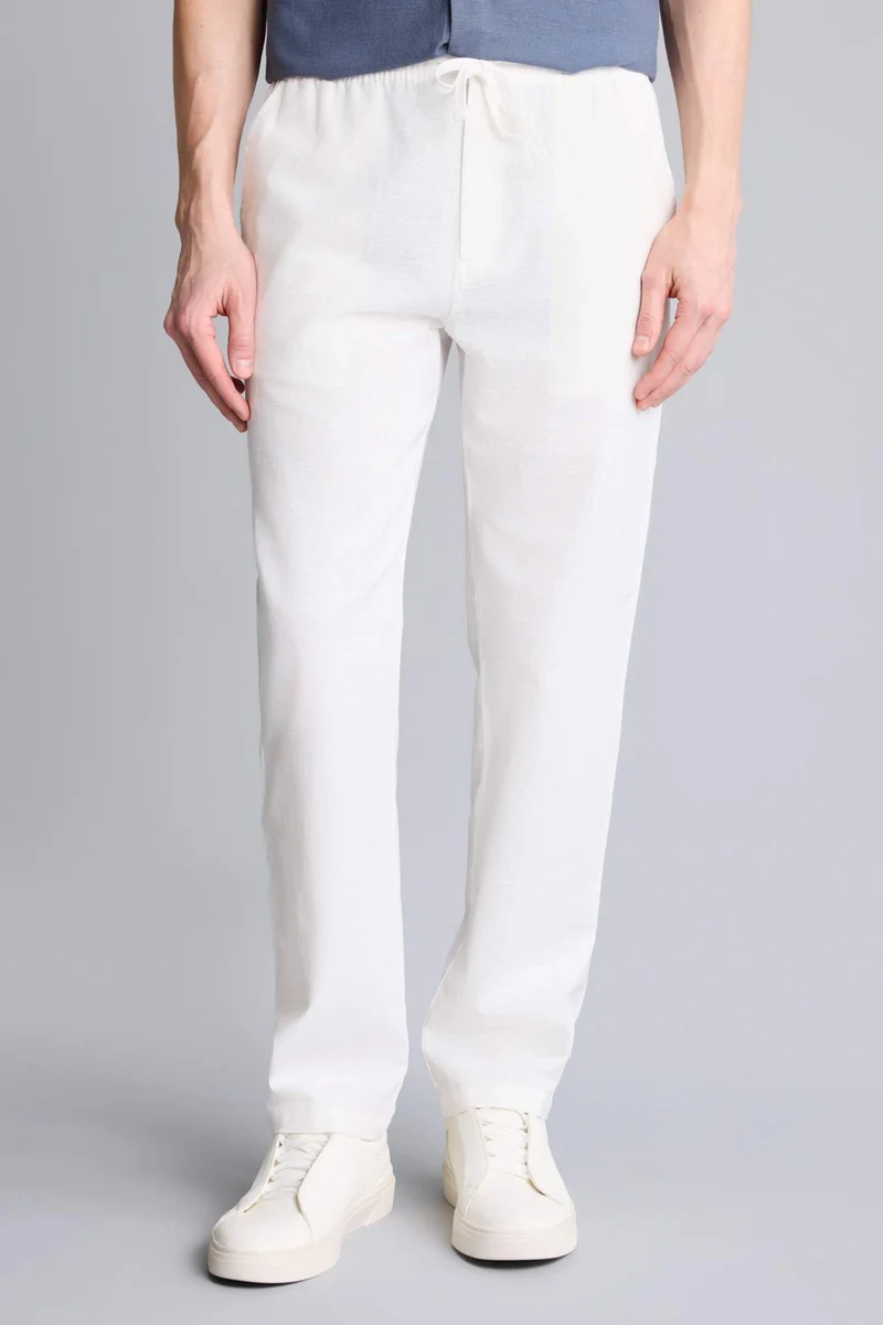 Defacto  Regular Fit Cotton Trousers for Men | Best Price UAE