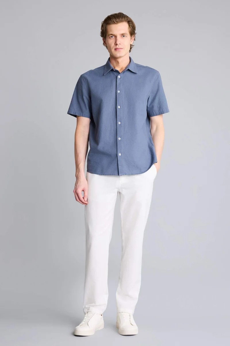 Regular Fit Cotton Trousers